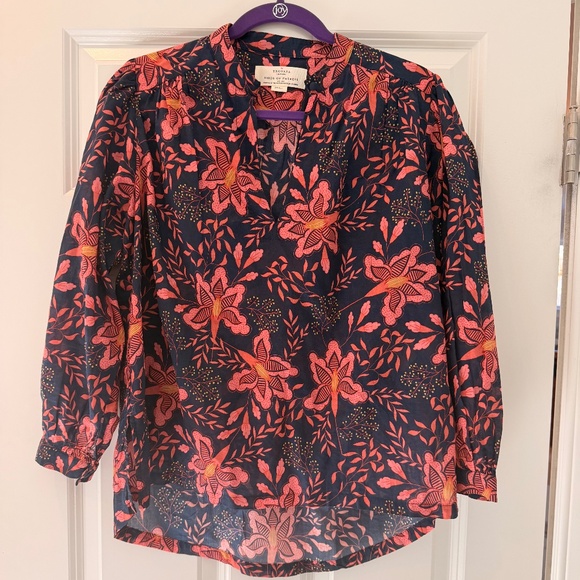 Trovata Tops - Trovata Birds of Paradise Long Sleeve Blouse Size S